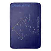 Noordelijke Hemisphere Constellation Coma Berenice Badmat (Voorkant Verticaal)