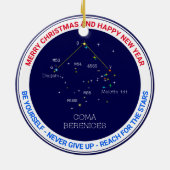 Noordelijke Hemisphere Constellation Coma Berenice Keramisch Ornament (Achterkant)