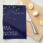 Noordelijke Hemisphere Constellation Coma Berenice Theedoek (Quarter Fold)