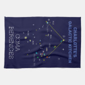 Noordelijke Hemisphere Constellation Coma Berenice Theedoek (Horizontaal)