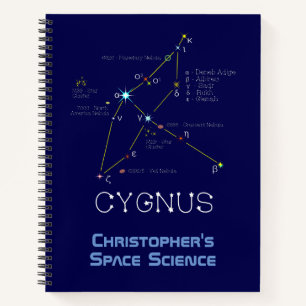 Noordelijke Hemisphere Constellation Cygnus Notitieboek