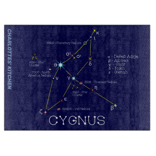 Noordelijke Hemisphere Constellation Cygnus Snijplank (Voorkant)