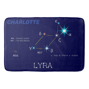 Noordelijke Hemisphere Constellation Lyra Badmat