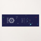 Noordelijke Hemisphere Constellation Lyra Yogamat (Achterkant (horizontaal))