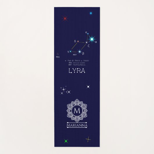 Noordelijke Hemisphere Constellation Lyra Yogamat (Voorkant)