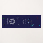 Noordelijke Hemisphere Constellation Lyra Yogamat (Voorkant (horizontaal))