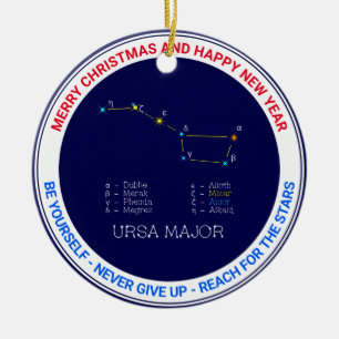 Noordelijke Hemisphere Constellation Ursa Major Keramisch Ornament