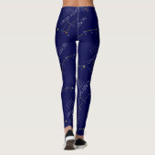 Noordelijke Hemisphere Constellation Ursa Minor Leggings (Achterkant)