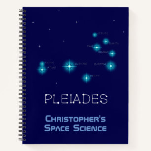 Noordelijke Hemisphere Pleiades Star Formation Notitieboek