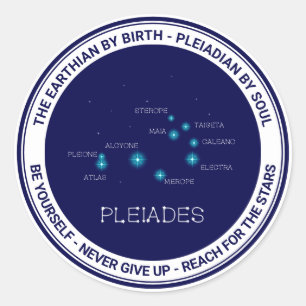 Noordelijke Hemisphere Pleiades Star Formation Ronde Sticker