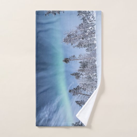 Noordelijke hooglichten Scandinavia Bad Handdoek (Handdoek)