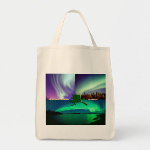 Noordelijke hoogten van Alaska Collage Tote Bag