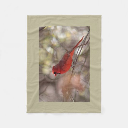 Noordelijke kardinaal fleece deken (Voorkant)