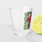 Noordelijke Kardinaal - Ohio State Bird Shot Glass Shot Glas (Links)