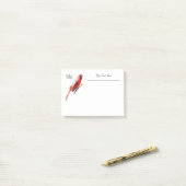 noordelijke kardinaal post-it® notes (Op bureau)