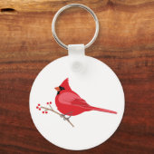 noordelijke kardinaal sleutelhanger (Voorkant)