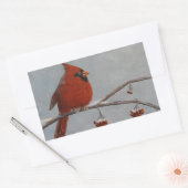 Noordelijke kardinaal - Stickers (Envelop)
