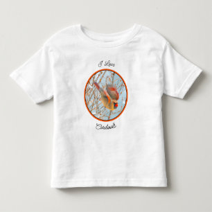 Noordelijke Kardinaal vliegen - Oorspronkelijke fo Kinder Shirts