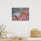 Noordelijke Kardinalen | Marion, Illinois Poster (Keuken)