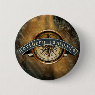 Noordelijke kompas Button