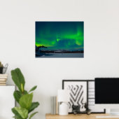 Noordelijke lammeren (Aurora borealis) Poster (Thuiskantoor)