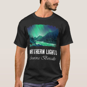 Noordelijke lammeren, Aurora Borealis  T-shirt