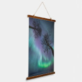 Noordelijke lichtbomen hangend wandkleed (Gebogen)