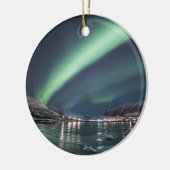 Noordelijke Lichten Arctisch Keramisch Ornament (Links)