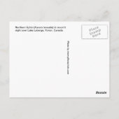 Noordelijke lichten (Aurora borealis) Briefkaart (Achterkant)