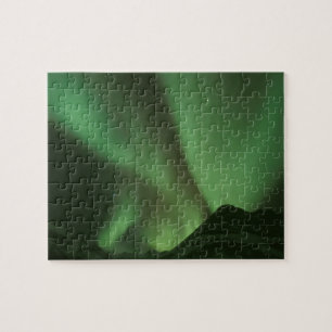 Noordelijke lichten, Aurora borealis, op de voet v Legpuzzel