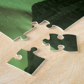 Noordelijke lichten, Aurora borealis, op de voet v Legpuzzel (Zijkant)