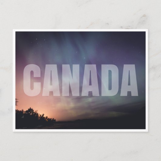 Noordelijke lichten briefkaart (Voorkant)