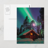 Noordelijke lichten briefkaart (Voorkant / Achterkant)