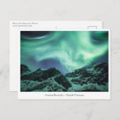 Noordelijke lichten briefkaart (Voorkant / Achterkant)