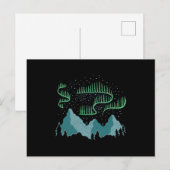 Noordelijke lichten briefkaart (Voorkant / Achterkant)