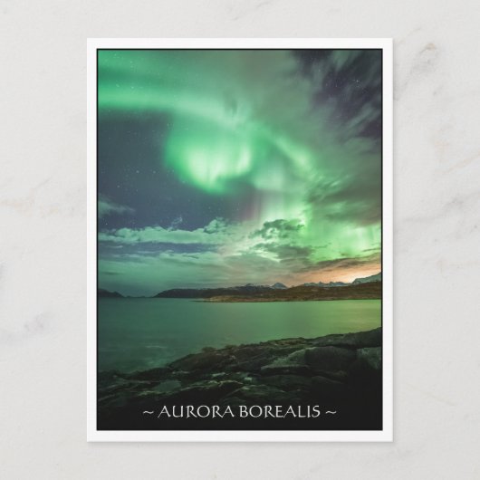 Noordelijke lichten briefkaart (Voorkant)