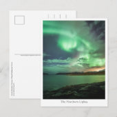 Noordelijke lichten briefkaart (Voorkant / Achterkant)