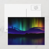 Noordelijke lichten briefkaart (Voorkant / Achterkant)