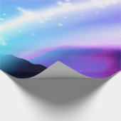 Noordelijke lichten cadeaupapier (Hoek)