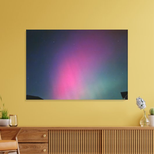 Noordelijke lichten canvas afdruk (Insitu (Woonkamer))