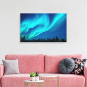 Noordelijke lichten canvas afdruk (Insitu (Woonkamer))