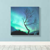 Noordelijke lichten canvas afdruk (Insitu (Houten vloer))