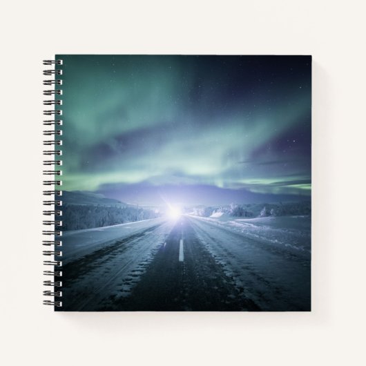 Noordelijke Lichten Finland Notitieboek (Voorkant)