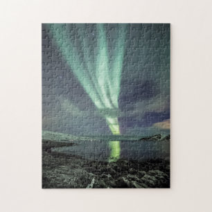 Noordelijke Lichten Fjord Noorwegen Legpuzzel