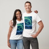 Noordelijke lichten - Juneau, Alaska T-shirt (Unisex)