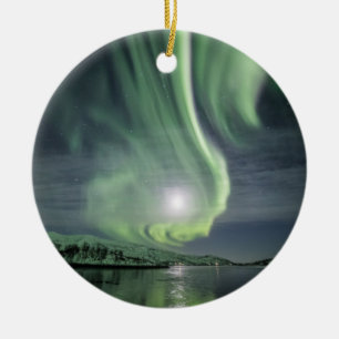 Noordelijke lichten keramisch ornament