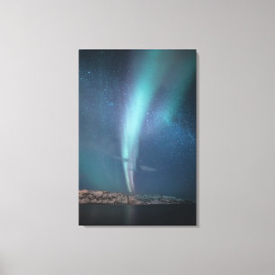 Noordelijke Lichten Melkweg Canvas Afdruk