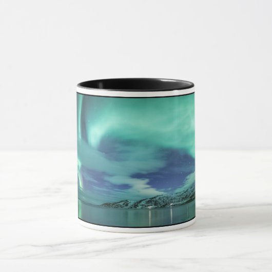 Noordelijke lichten mok (Midden)
