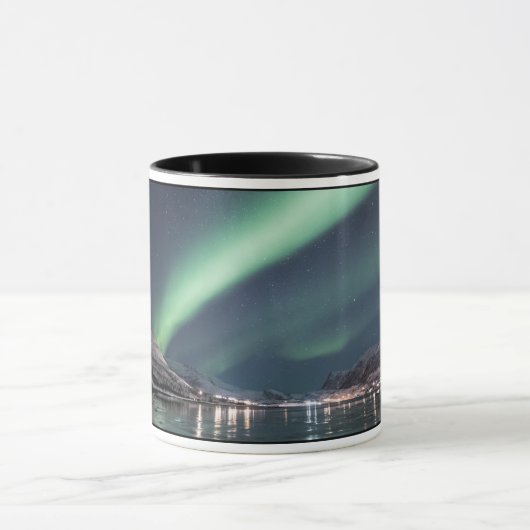 Noordelijke lichten mok (Midden)