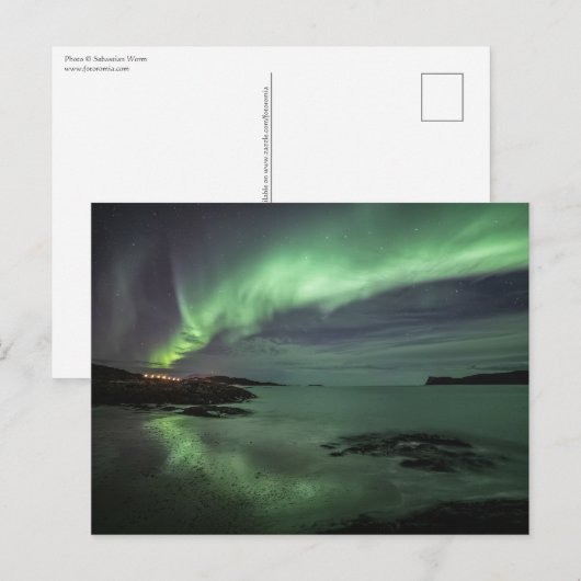 Noordelijke Lichten Noorwegen Briefkaart (Voorkant / Achterkant)